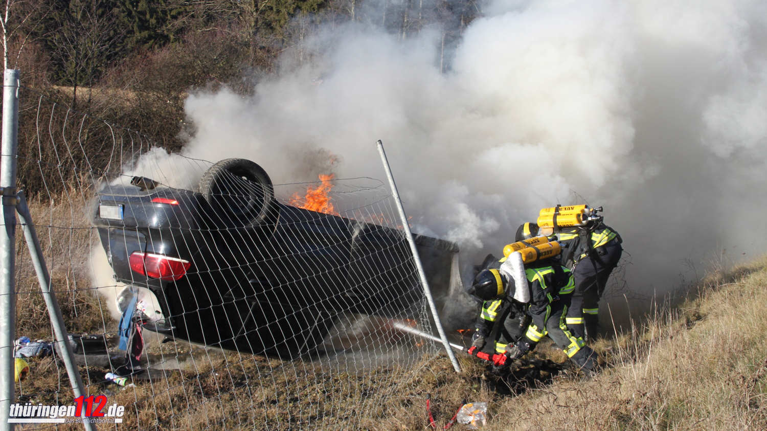 Unfall auf der Autobahn 7