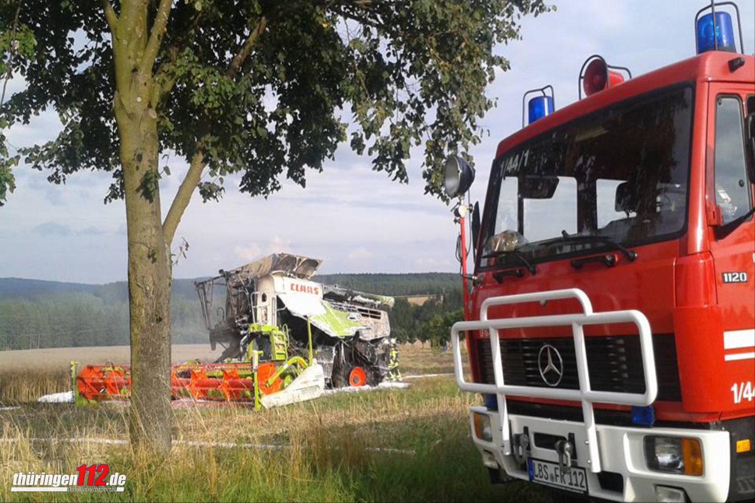 Brand Maehdrescher e