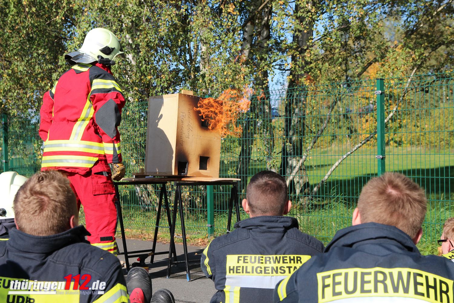 Demonstration Rauch-/Brandausbreitung