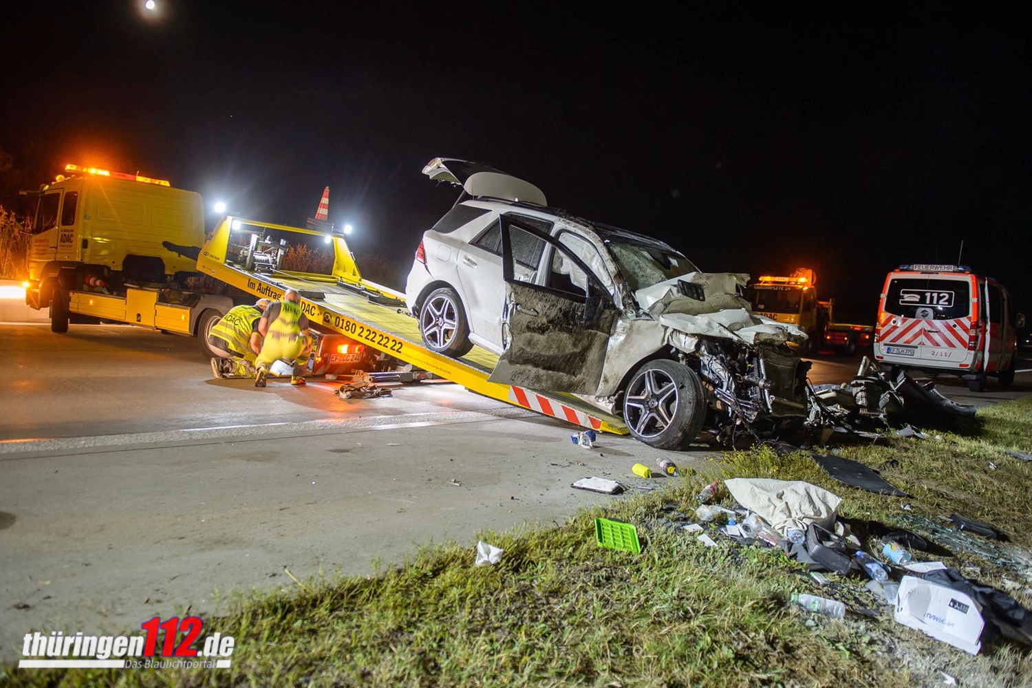 Autobahn Erfurt-Crash3