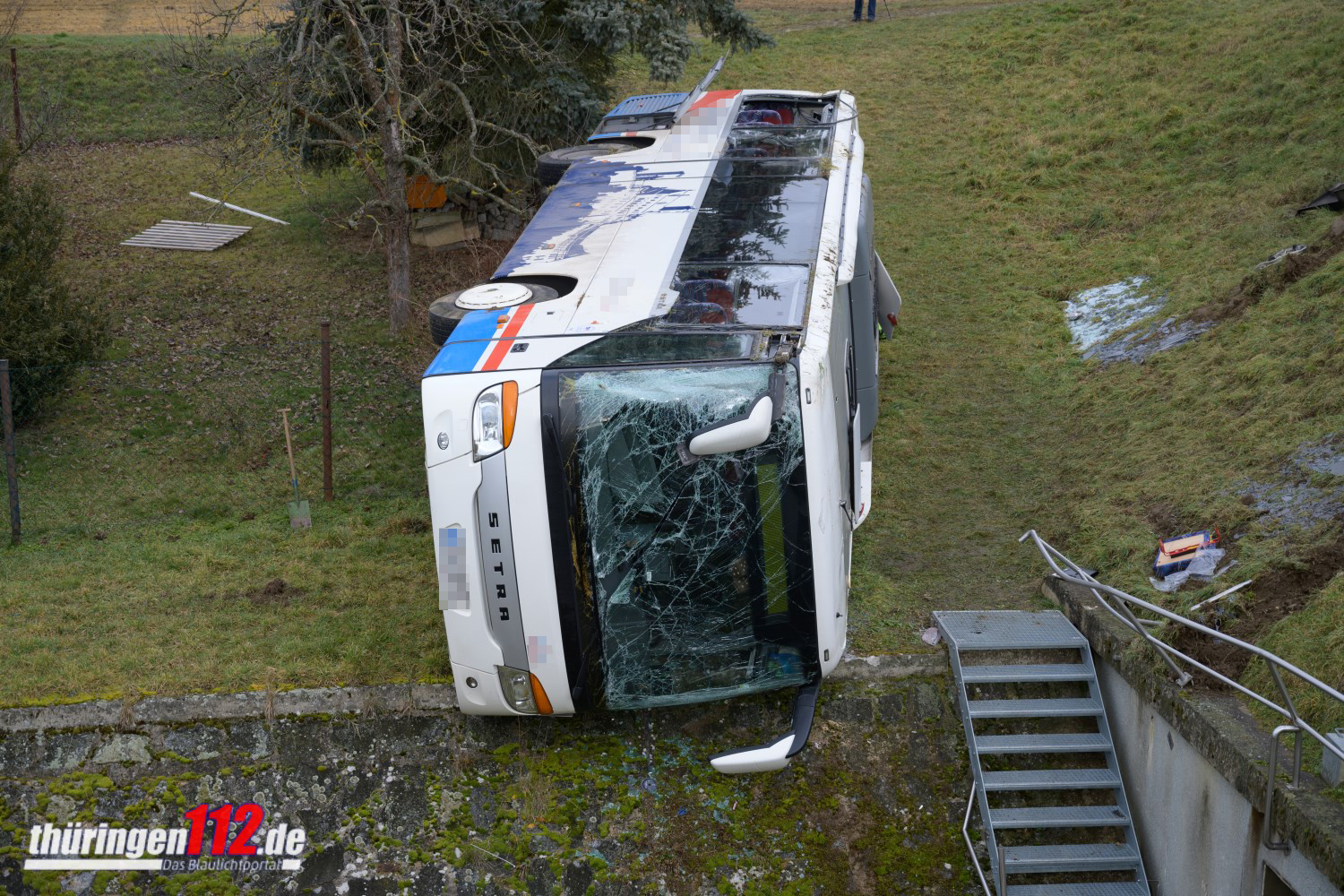 23.01.2020 / Berka / Busunfall/ Foto: Johannes Krey | JKFotografie & TV