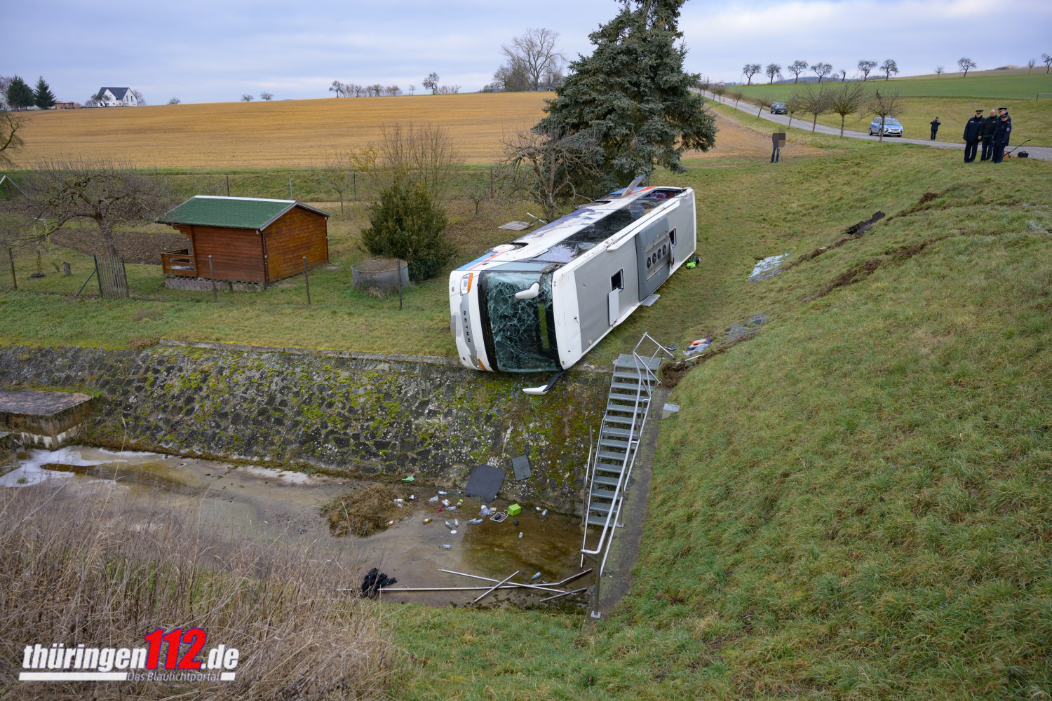 23.01.2020 / Berka / Busunfall/ Foto: Johannes Krey | JKFotografie & TV