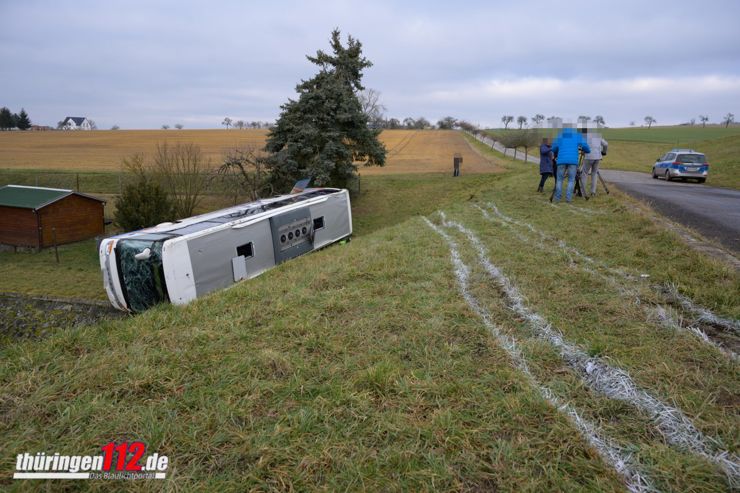 23.01.2020 / Berka / Busunfall/ Foto: Johannes Krey | JKFotografie & TV