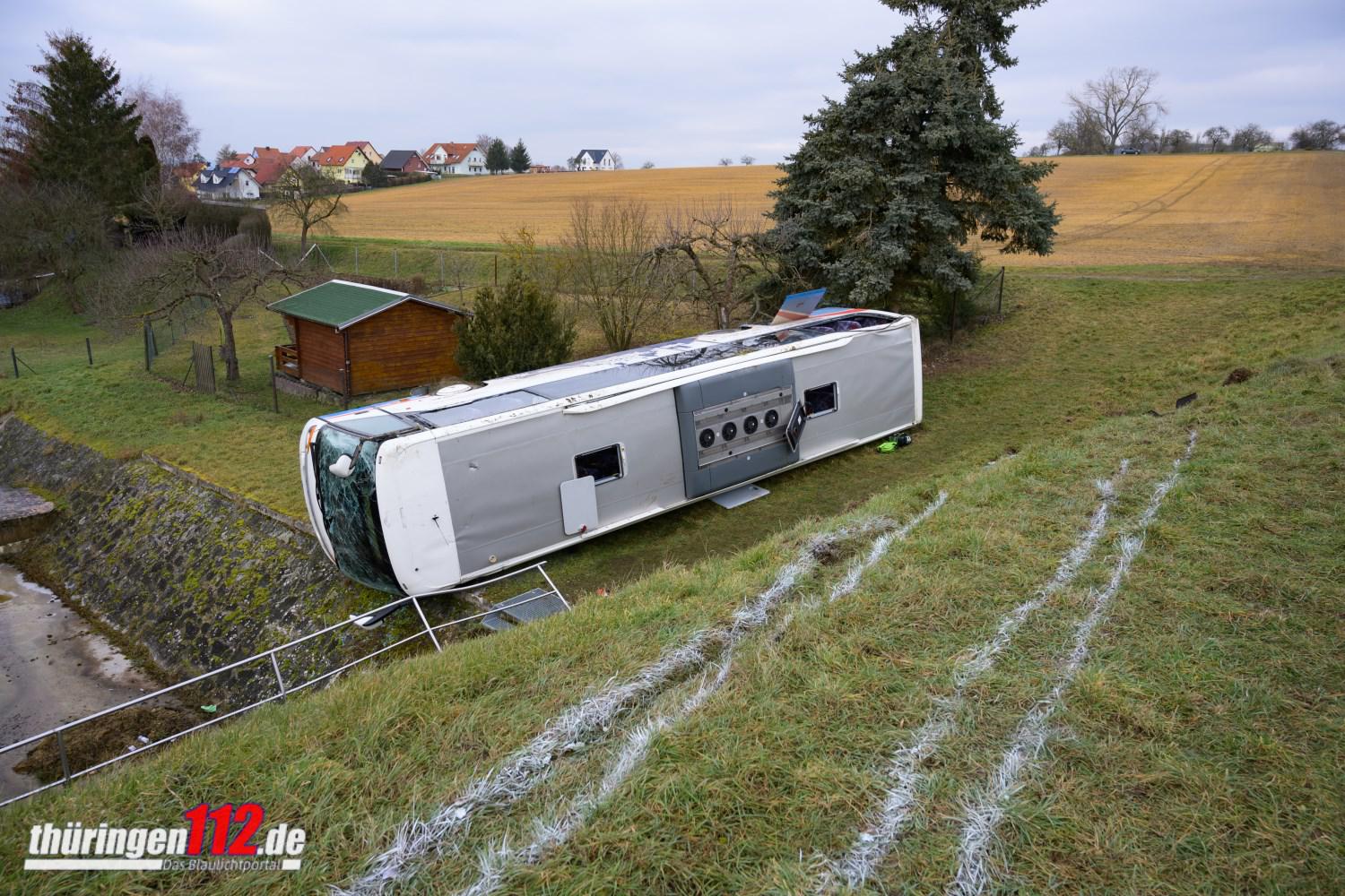 23.01.2020 / Berka / Busunfall/ Foto: Johannes Krey | JKFotografie & TV