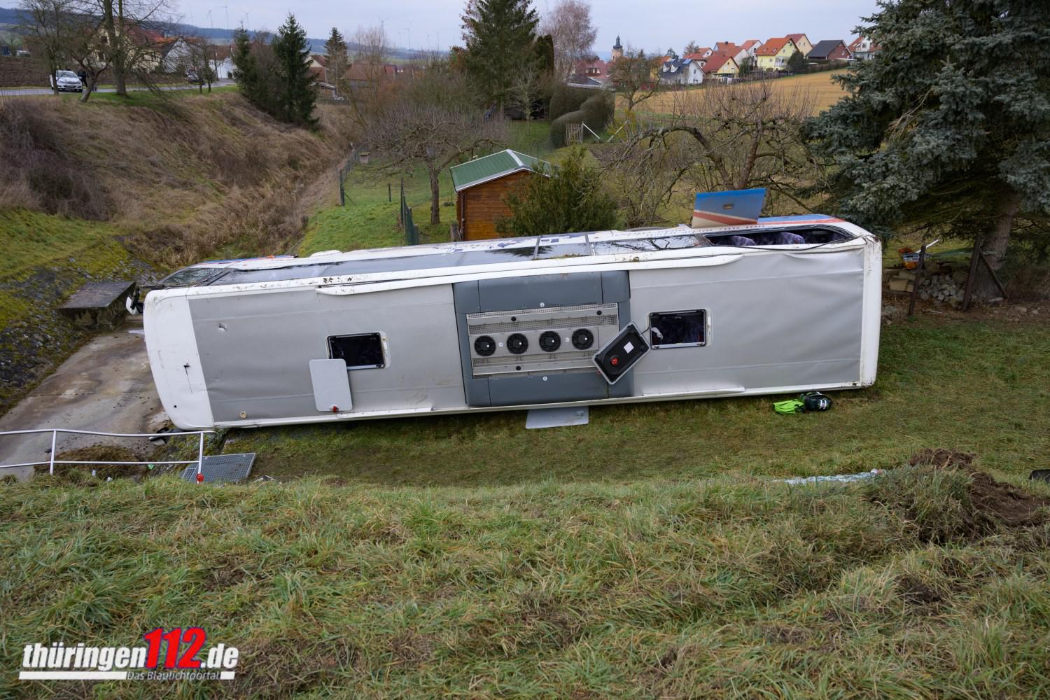 23.01.2020 / Berka / Busunfall/ Foto: Johannes Krey | JKFotografie & TV