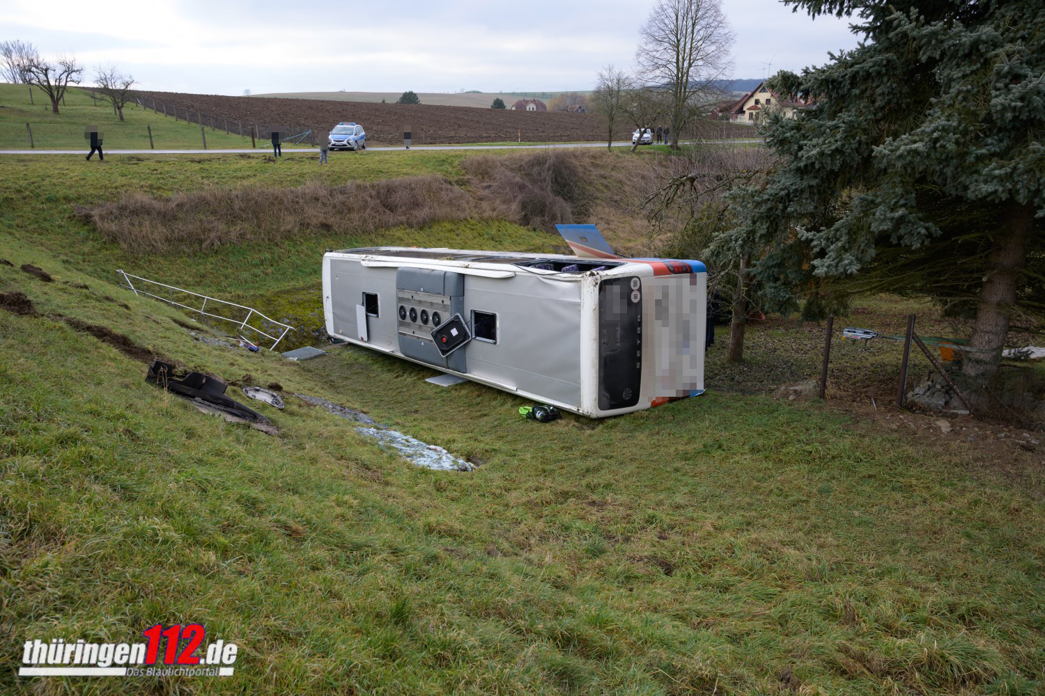 23.01.2020 / Berka / Busunfall/ Foto: Johannes Krey | JKFotografie & TV
