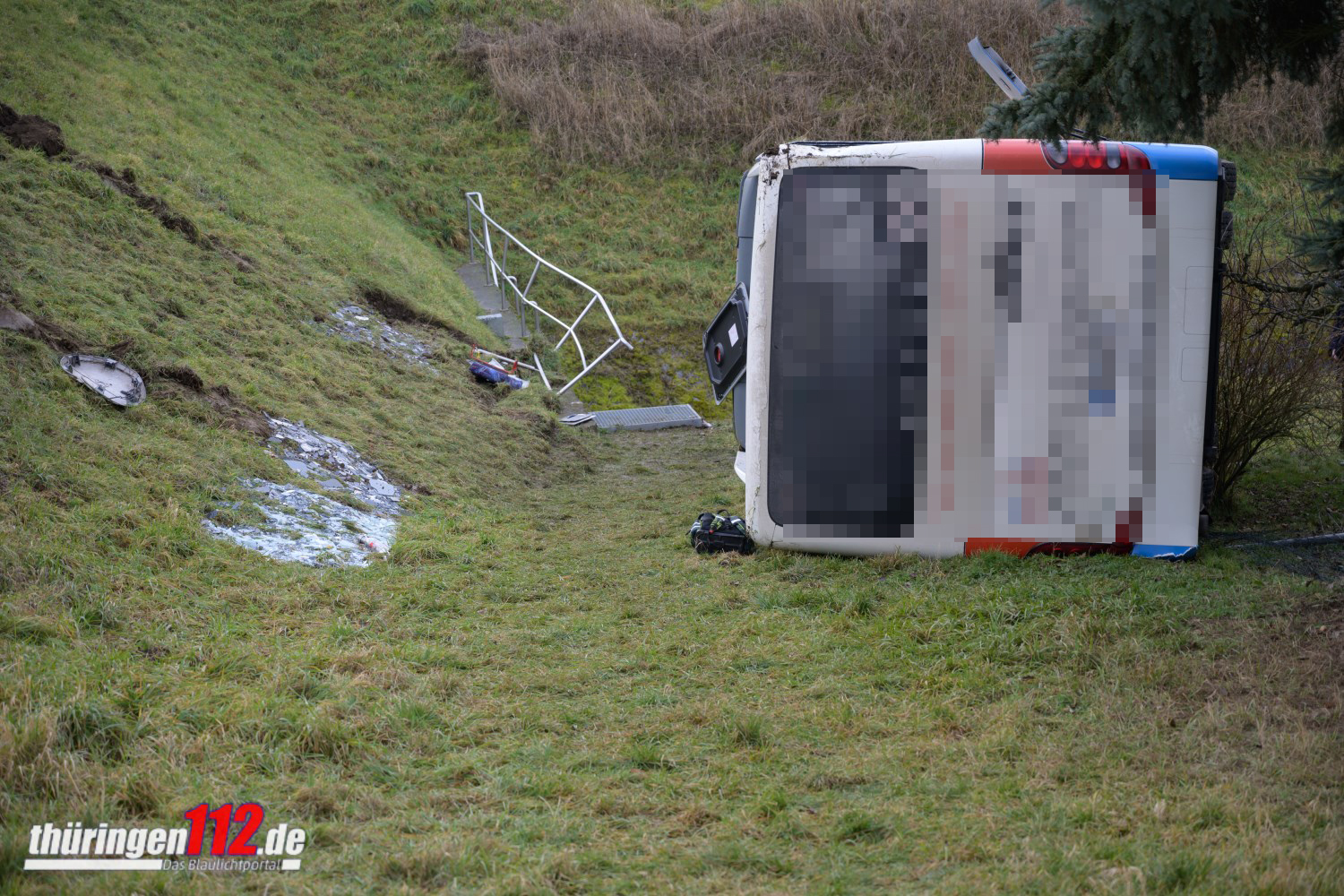23.01.2020 / Berka / Busunfall/ Foto: Johannes Krey | JKFotografie & TV
