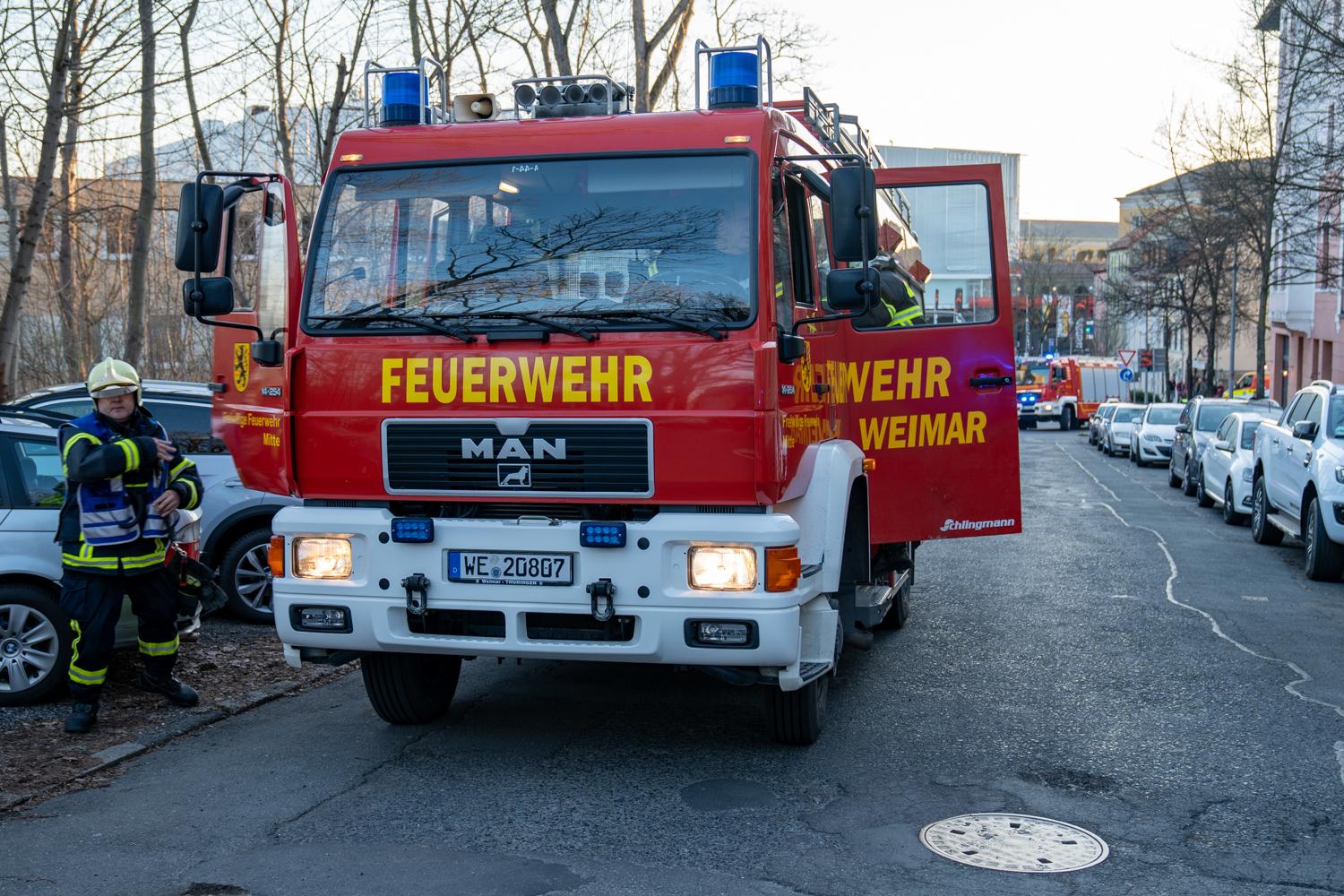 Brand im ehemaligen Volkshaus Weimar