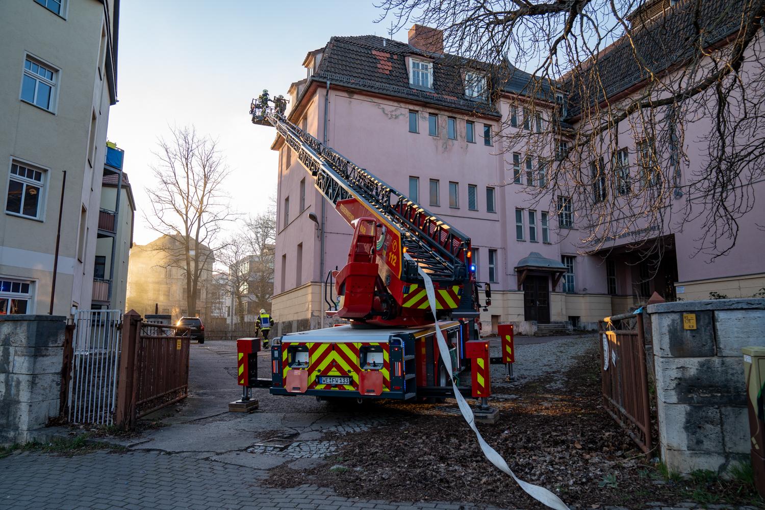 Brand im ehemaligen Volkshaus Weimar