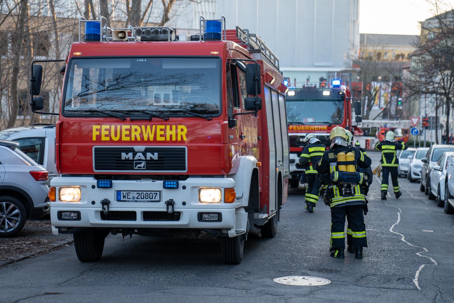 Brand im ehemaligen Volkshaus Weimar