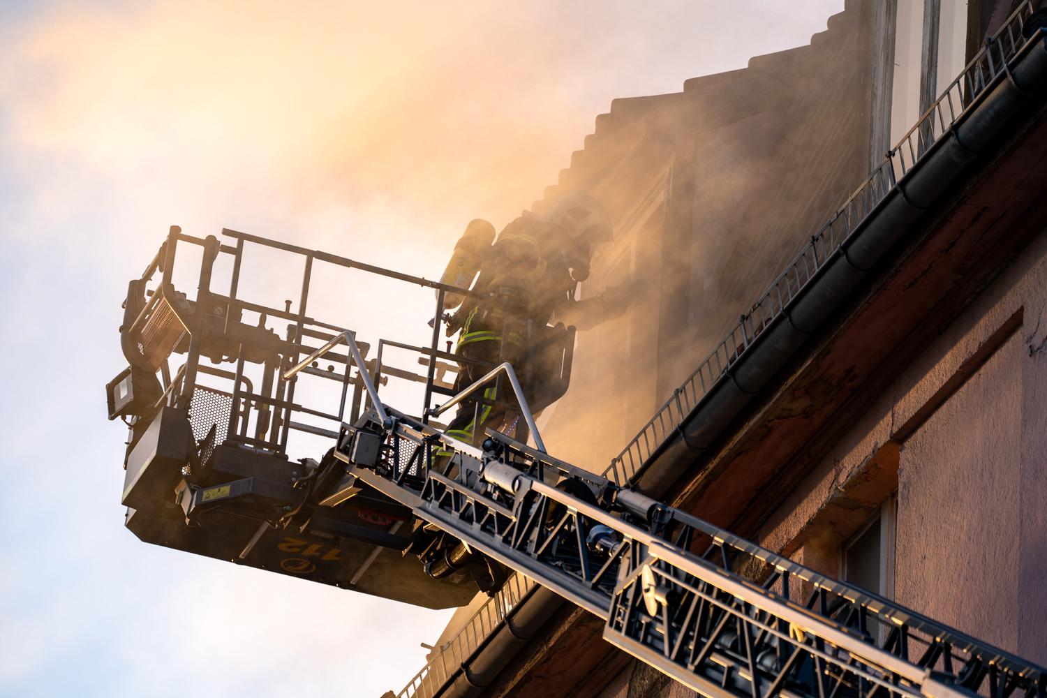 Brand im ehemaligen Volkshaus Weimar