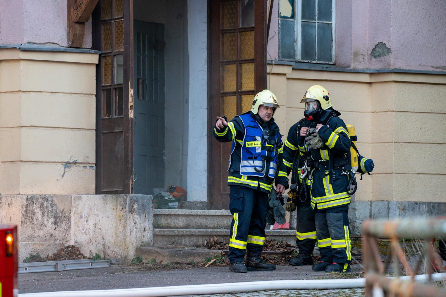 Brand im ehemaligen Volkshaus Weimar