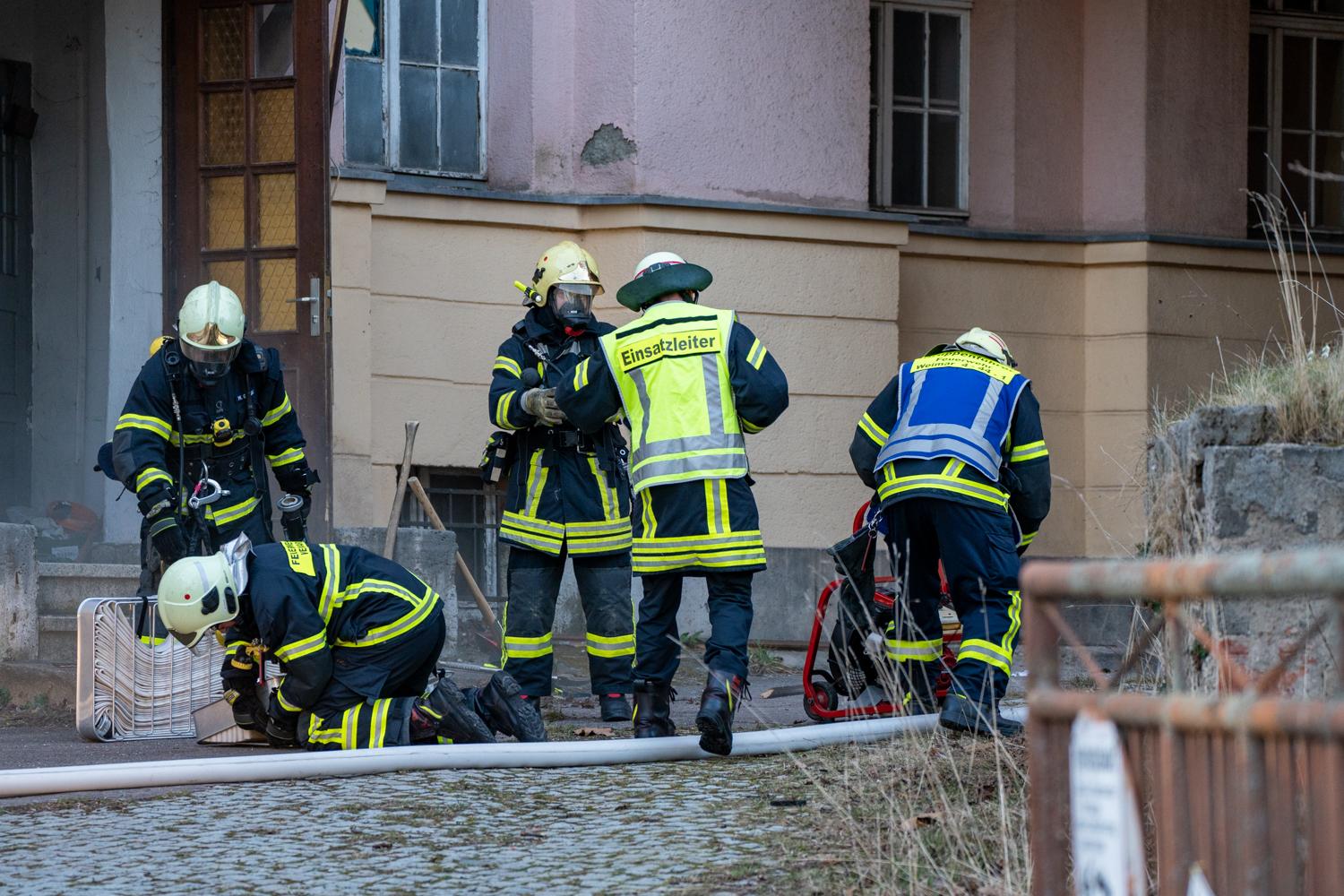 Brand im ehemaligen Volkshaus Weimar