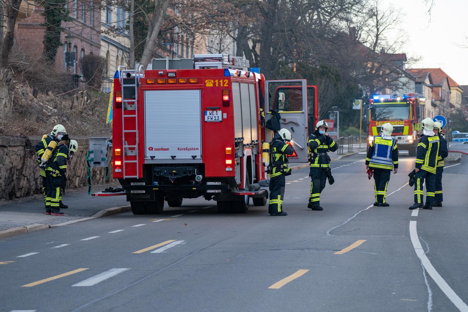 Brand im ehemaligen Volkshaus Weimar