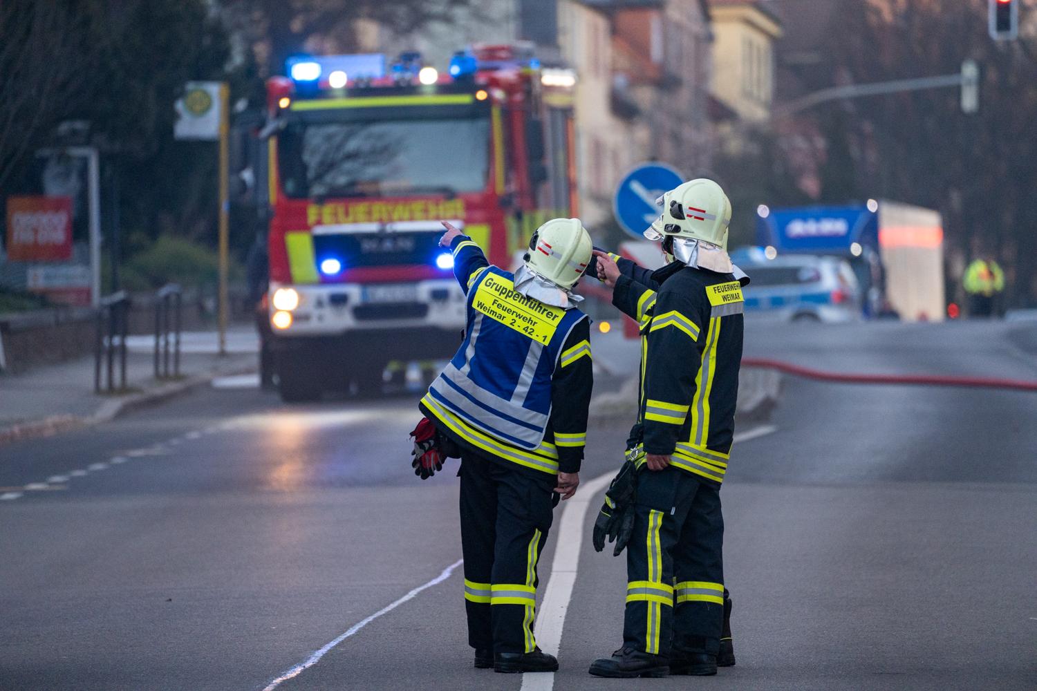 Brand im ehemaligen Volkshaus Weimar