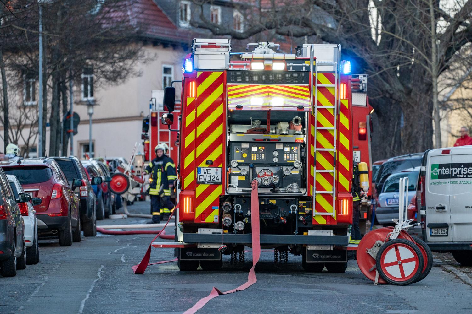 Brand im ehemaligen Volkshaus Weimar